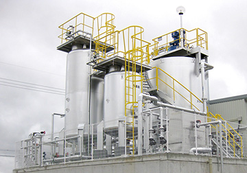 Solid-liquid separation system for production facility
